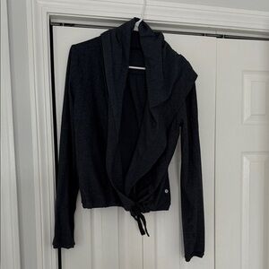 lululemon athletica heathered blue/black Wrap Jacket